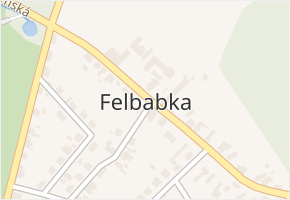 Felbabka v obci Felbabka - mapa části obce