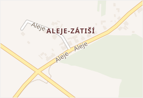 Aleje-Zátiší v obci Františkovy Lázně - mapa části obce