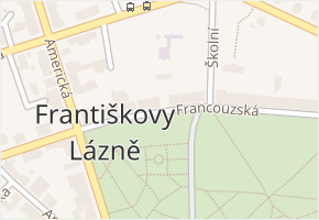 Francouzská v obci Františkovy Lázně - mapa ulice