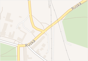 Ruská v obci Františkovy Lázně - mapa ulice