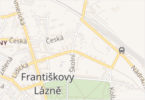 Školní v obci Františkovy Lázně - mapa ulice