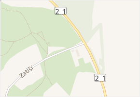 Zátiší v obci Františkovy Lázně - mapa ulice