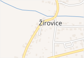 Žírovice v obci Františkovy Lázně - mapa části obce