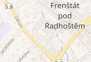 Fr. Horečky v obci Frenštát pod Radhoštěm - mapa ulice