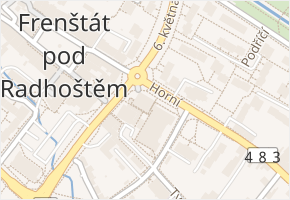 Horní v obci Frenštát pod Radhoštěm - mapa ulice