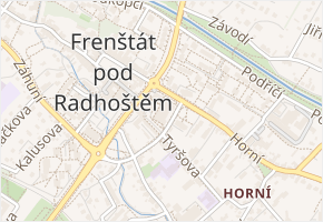 Lánské v obci Frenštát pod Radhoštěm - mapa ulice