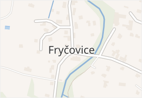 Fryčovice v obci Fryčovice - mapa části obce