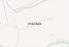 Ptáčník v obci Fryčovice - mapa části obce