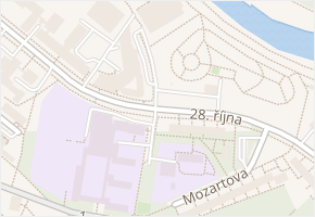 28. října v obci Frýdek-Místek - mapa ulice