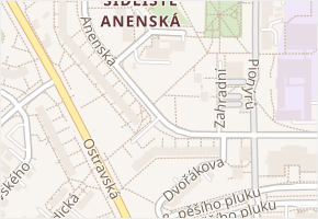 Anenská v obci Frýdek-Místek - mapa ulice