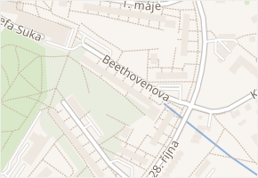 Beethovenova v obci Frýdek-Místek - mapa ulice
