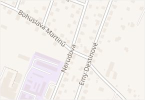 Bohuslava Martinů v obci Frýdek-Místek - mapa ulice