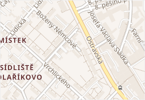 Boženy Němcové v obci Frýdek-Místek - mapa ulice