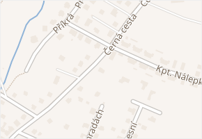Černá cesta v obci Frýdek-Místek - mapa ulice