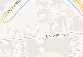Collo-louky v obci Frýdek-Místek - mapa ulice