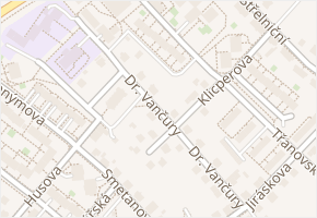 Dr. Vančury v obci Frýdek-Místek - mapa ulice