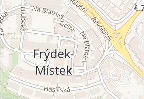 Farní v obci Frýdek-Místek - mapa ulice