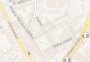 Farní náměstí v obci Frýdek-Místek - mapa ulice