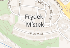 Frýdek v obci Frýdek-Místek - mapa části obce