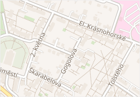Gogolova v obci Frýdek-Místek - mapa ulice