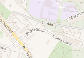 Josefa Suka v obci Frýdek-Místek - mapa ulice