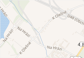 K Olešné v obci Frýdek-Místek - mapa ulice