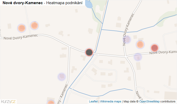 Mapa Nové Dvory-Kamenec - Firmy v ulici.