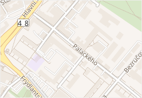 Palackého v obci Frýdek-Místek - mapa ulice