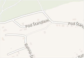 Pod Štandlem v obci Frýdek-Místek - mapa ulice