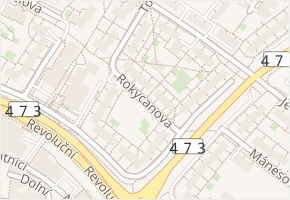 Rokycanova v obci Frýdek-Místek - mapa ulice