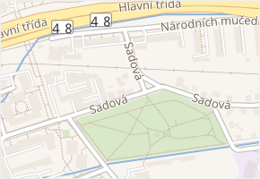 Sadová v obci Frýdek-Místek - mapa ulice