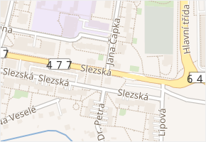 Slezská v obci Frýdek-Místek - mapa ulice