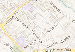 Smetanova v obci Frýdek-Místek - mapa ulice