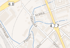 Těšínská v obci Frýdek-Místek - mapa ulice
