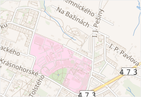 U Nemocnice v obci Frýdek-Místek - mapa ulice
