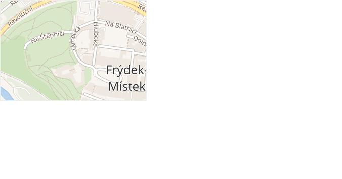 Zámecká v obci Frýdek-Místek - mapa ulice
