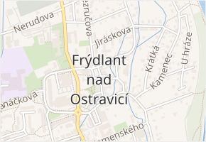 Náměstí v obci Frýdlant nad Ostravicí - mapa ulice