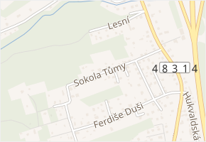 Sokola Tůmy v obci Frýdlant nad Ostravicí - mapa ulice