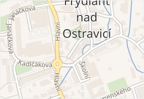 Spořitelní v obci Frýdlant nad Ostravicí - mapa ulice