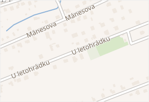U letohrádku v obci Frýdlant nad Ostravicí - mapa ulice