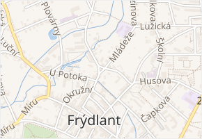 Havlíčkovo nám. v obci Frýdlant - mapa ulice