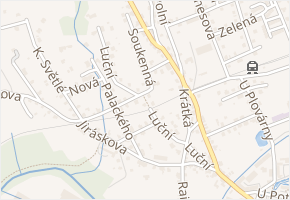 Luční v obci Frýdlant - mapa ulice