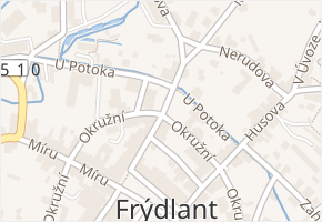 Okružní v obci Frýdlant - mapa ulice