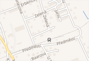 Předměstská v obci Frýdlant - mapa ulice