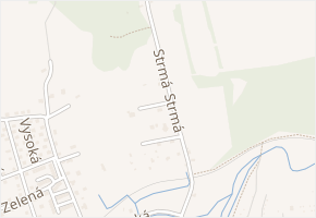Strmá v obci Frýdlant - mapa ulice