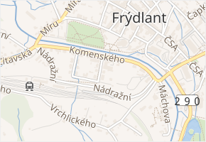 Tyršova v obci Frýdlant - mapa ulice