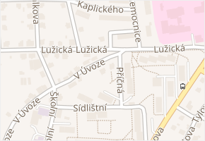 V Úvoze v obci Frýdlant - mapa ulice