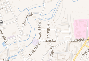 Vančurova v obci Frýdlant - mapa ulice
