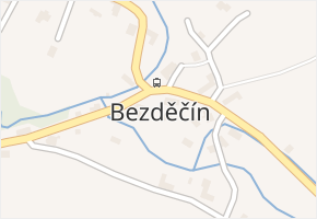 Bezděčín v obci Frýdštejn - mapa části obce
