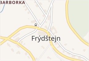 Frýdštejn v obci Frýdštejn - mapa části obce